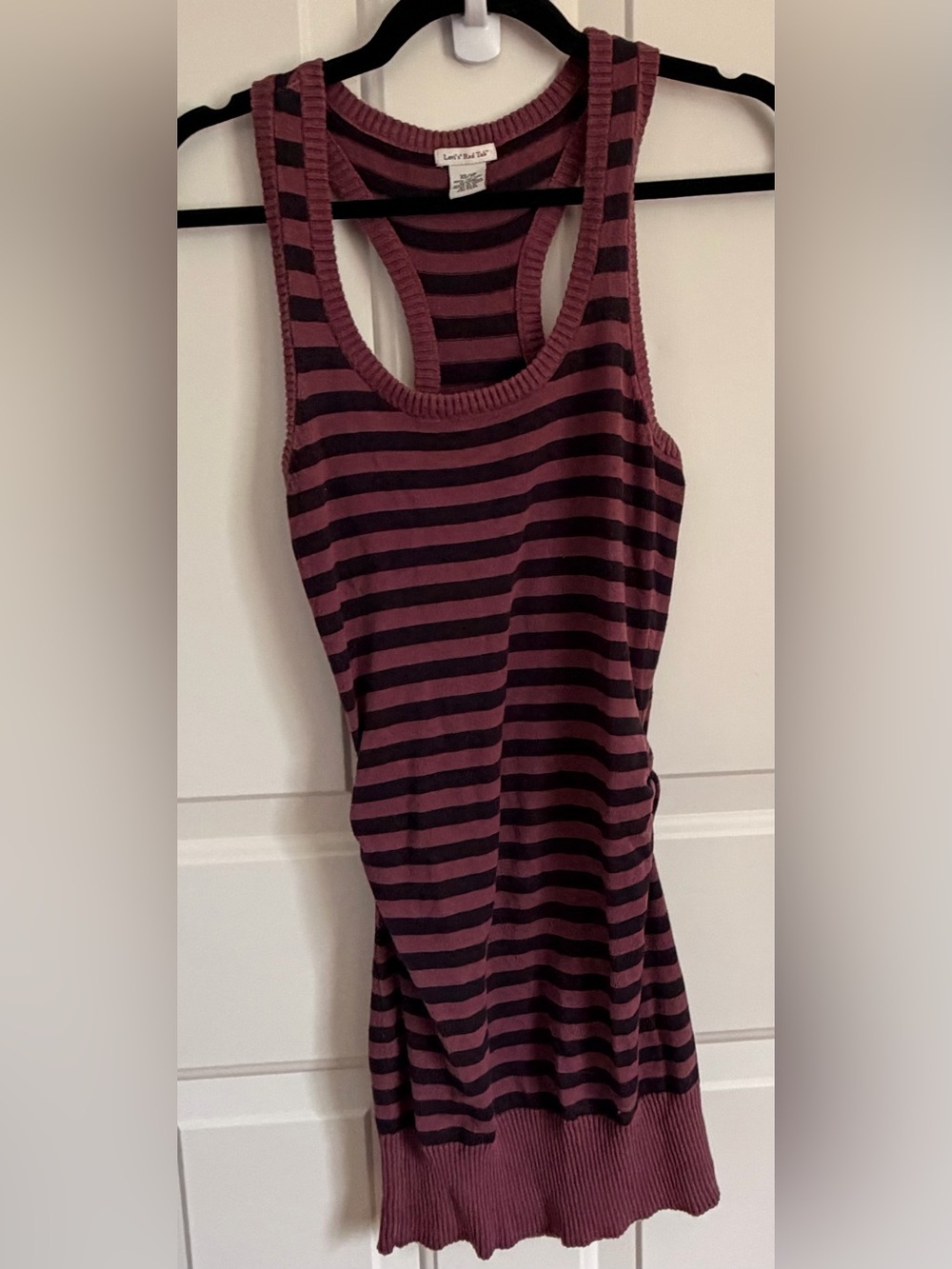 Levi's Plum and Black Striped Racerback Tank